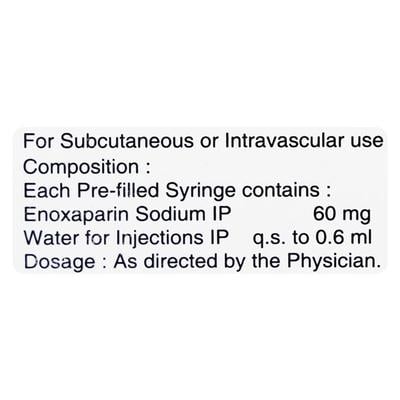 Lomoh 60mg Injection 0.6ml - Blood Clot-Ant