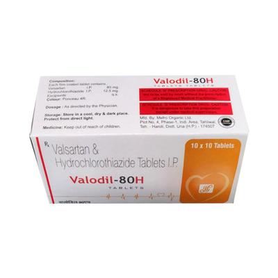VALODIL 80 H Tablet 10's - Hypertension-Ang