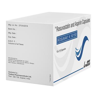 Rosukaa A 10/150mg Capsule 10'S - High Cholesterol-Dys