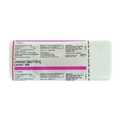 Levilex 250mg Tablet 10'S - Epilepsy/Convulsion-Ant
