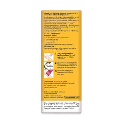 Fem Fairness Naturals Fair & Soft Hair Removal Cream for All Skin Type - Gold 40 gm - Shaving & Hair Removal