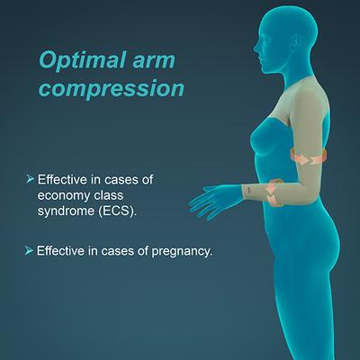 Tynor Compression Garment Arm Sleeve with Shoulder Cover - Normal (M) (I 77) - Abdomen/Neck/Arm/Elbow Supports