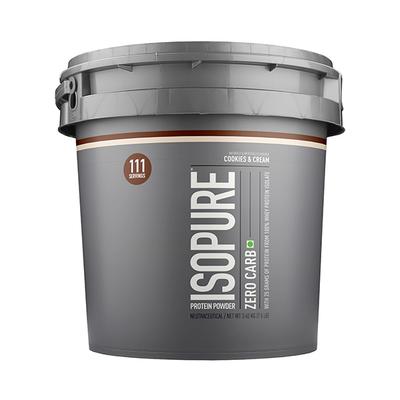 Isopure Zero Carb Protein Powder - Cookies & Cream Flavour 7.5 lb - Workout Essentials