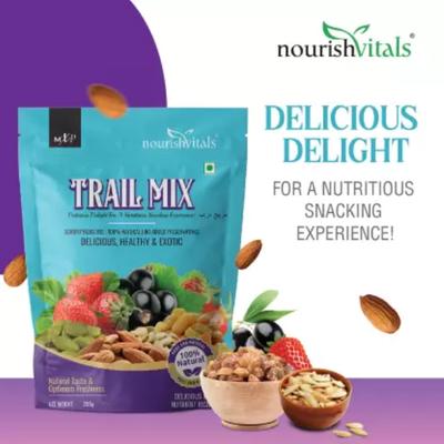 NourishVitals Trail Mix Snacks 200 gm - Nutritional Bars