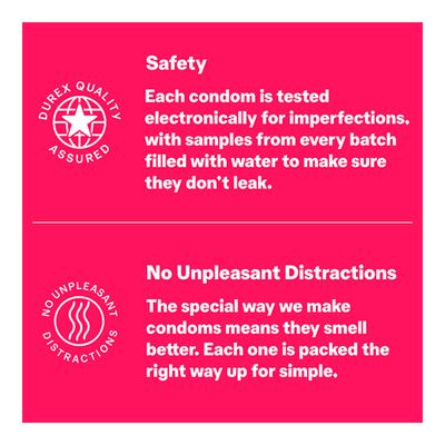 Durex Condoms - Extra Thin 10's - Plain/Flavoured Condoms