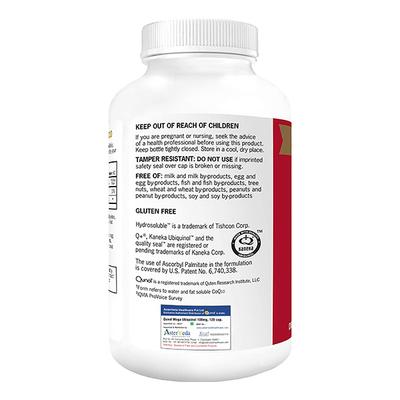 Asterveda Qunol Mega COQ 10 Ubiquinol Softgels Capsule 120's - Multi-Vitamins