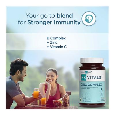 HealthKart HK Vitals Zinc Complex Tablet 60's - Calcium And Minerals