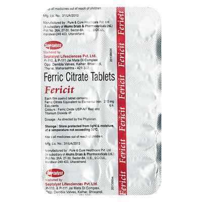 FERICIT Tablet 10's - Iron Supplement/Anaemia-Vma