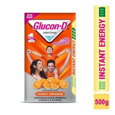 Glucon-D Tangy Orange Powder 500 gm - Energy Drinks