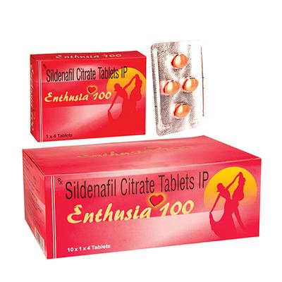 Enthusia 100mg Tablet 4'S - Impotence/Erectile Dysfunction (Ed)