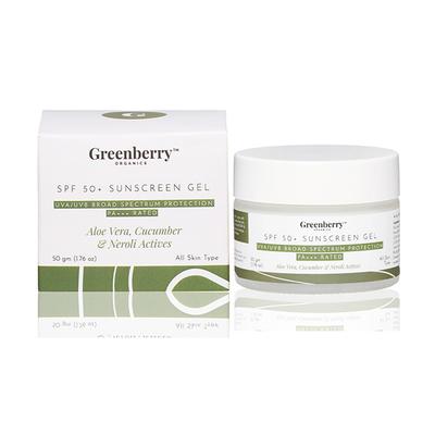 Greenberry Organics SPF 50+ Sunscreen Gel 50 gm - Face Sunscreen