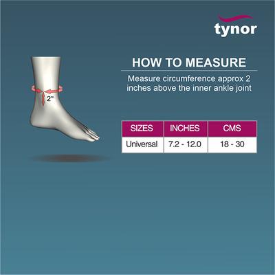 Tynor Ankle Wrap (Neoprene) (One Size) (J 16) - Ankle/Foot Supports
