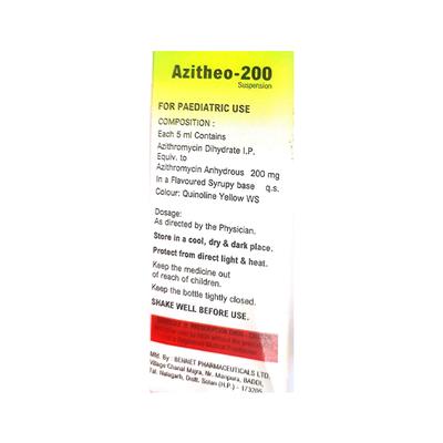 AZITHEO 200 Suspension 15ml - Bacterial Infections-Mac