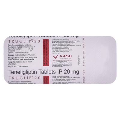 TRUGLIP 20mg Tablet 10's - Diabetes-Ant