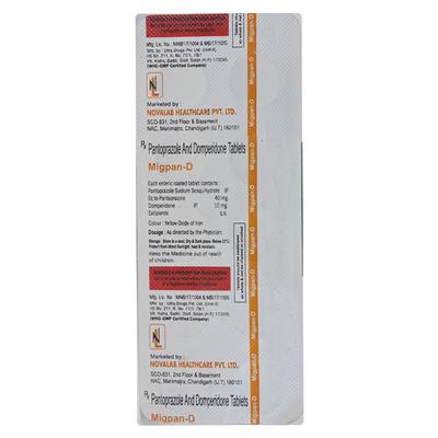 MIGPAN D Tablet 10's - Ulcer/Reflux/Flatulence-Aaa
