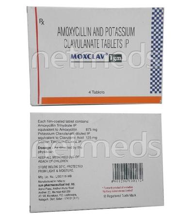 MOX Clav 1gm Tablet 4'S - Bacterial Infections-Pen