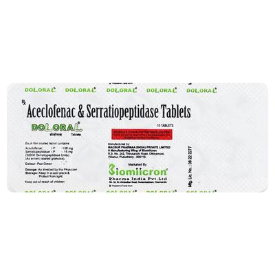 Doloral Tablet 10'S - Pain relief-Nsa