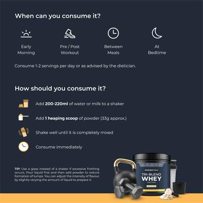 Nutrabay Gold Isolate Whey Protein Powder - Vanilla Ice Cream Flavour 500 gm - Whey Proteins