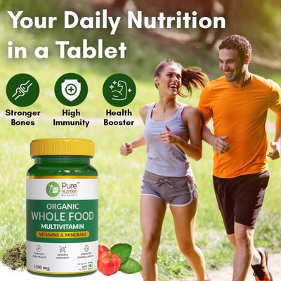 Pure Nutrition Organic Whole Food Multivitamin Tablet 60's - Multi-Vitamins