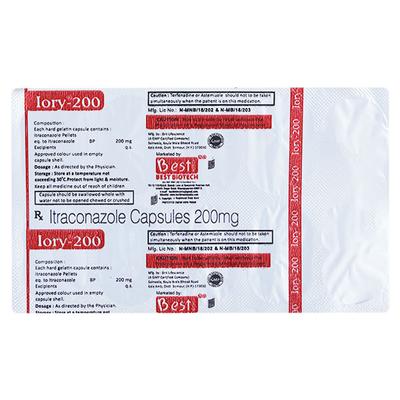 IORY 200 Capsule 10's - Fungal Infections-Anf