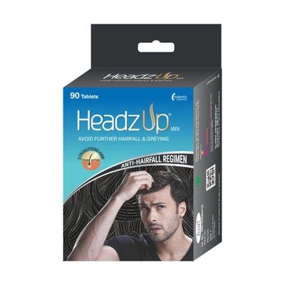 Headz Up Men Hairfall Therapy for Men Tablet 90's - Multi-Vitamins