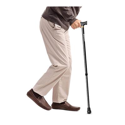 Entros Height Adjustable Walking Stick - Black (KL920L) - Wheelchairs & Walking Sticks
