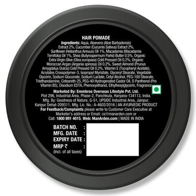 Man Arden Hair Pomade Gloss Finish (Medium to Hold) 50 gm - Hair Gels & Waxes