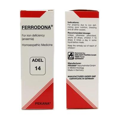 Adel 14 Ferrodona Drops 20 ml - Homeopathic Drops
