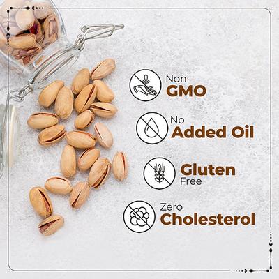 Happilo Roasted & Salted California Pistachios Seeds 200 gm - Nutritional Bars