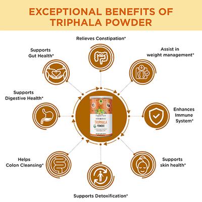 Organic Veda Triphala Powder 227 gm - Pure Herbs