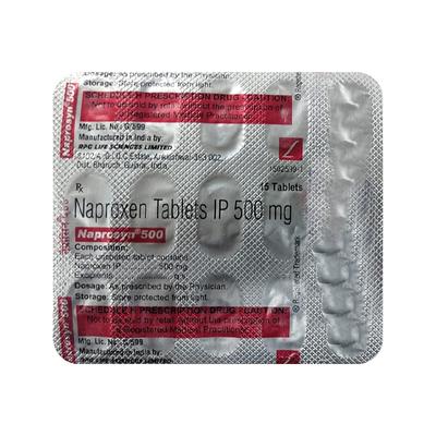 Naprosyn 500mg Tablet 15'S - Pain relief-Nsa
