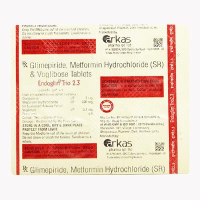 ENDOGLIM TRIO 2.3 Tablet 10's - Diabetes-Ant