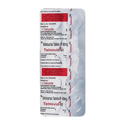 Telmivid 40 Tablet 10's - Hypertension-Ang