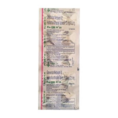 Pinom H 20mg Tablet 10'S - Hypertension-Ang