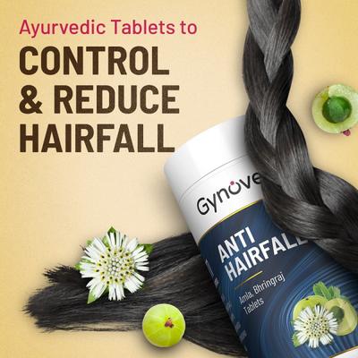 Gynoveda Ayurvedic Anti Hairfall Tablet (Pack of 3 x 240's) - Hair & Skin