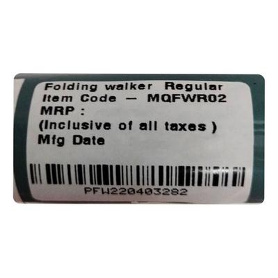 Med-e Move Folding Walker - Chrome Finish Regular (MQFWR02) - Wheelchairs & Walking Sticks