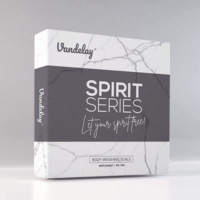 Vandelay Spirit Series Body Weighing Scale - White Marble - Weighing Scale