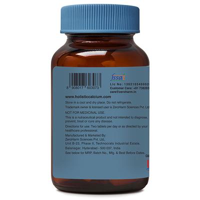 Zeroharm Holistic Calcium + Ashwagandha Tablet 60's - Sexual Care