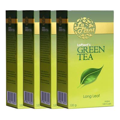LaPlant Green Tea Long Leaf (Pack of 4 x 100 gm) - Teas