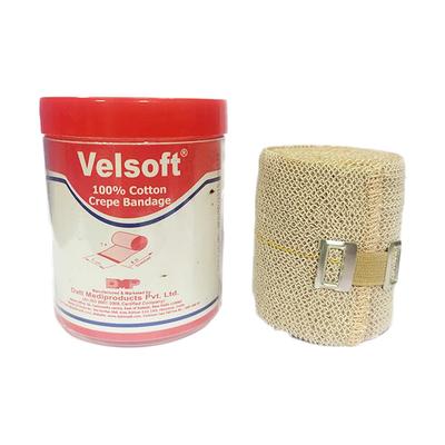 Velsoft Cotton Crepe Bandage (204050) (5 cm x 4 mtr) 1's - Bandages & Dressings