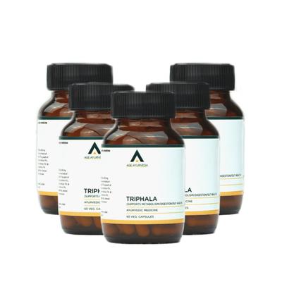 Age Ayurveda Triphala Veg. Capsule (Pack of 5 x 60's) - Pure Herbs
