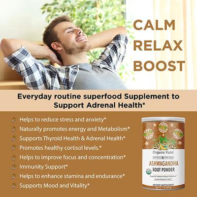 Organic Veda Ashwagandha Root Powder 227 gm - Ashwagandha