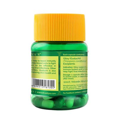 Dr.Vaidya's Giloy Capsule (Pack of 2 x 30's) - Speciality Medicines