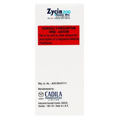 Zycin Redimix 200mg Suspension 30ml - Bacterial Infections-Mac