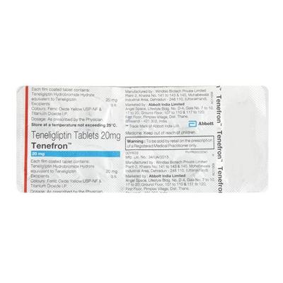 Tenefron 20mg Tablet 10'S - Diabetes-Ant