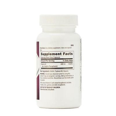 GNC Natural E 400 IU Softgel Capsule 90's - Multi-Vitamins