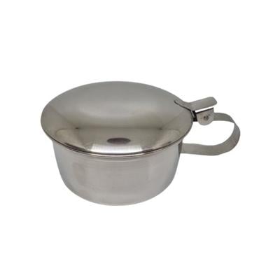 Sahyog Wellness Stainless Steel Slovia Spitting Mug with Lid Sputum Pot with Cover - White (100 ml) 1's - Device - S