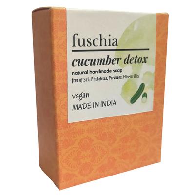 Fuschia Natural Handmade Soap - Cucumber Detox 100 gm - Soaps
