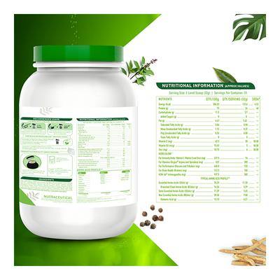 MuscleBlaze Herbs Whey Powder - Rich Chocolate 1 kg - Workout Essentials