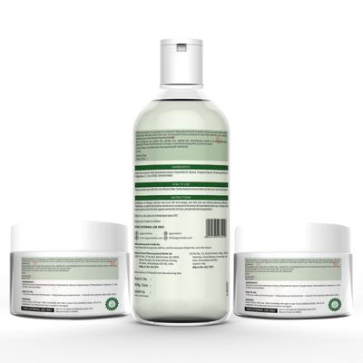 CGG Cosmetics Aloe Vera Facial Kit (Pure Soothing Face Gel 250 gm + Cleansing Toner Micellar Water 300 ml + Daily Toning Cleansing Face Pads 50's) - Face Wash & Cleansers